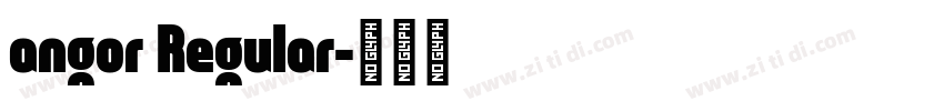 angor Regular字体转换
